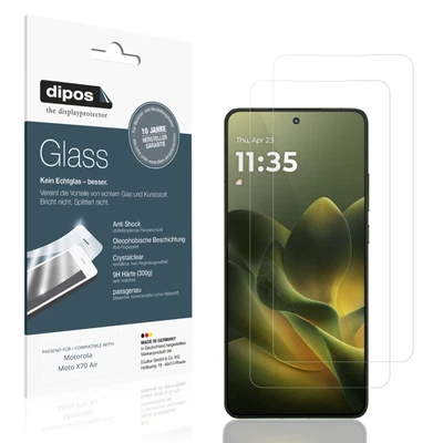 2x Screen Protector for Motorola Moto X70 Air Flexible Glass 9H dipos - Image 1 of 4