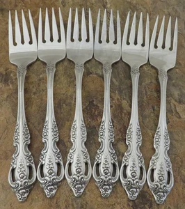 Oneida Pembrooke Renoir Set di 6 forchette per insalata SSS posate inox lotto U - Foto 1 di 5