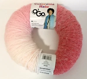CARON Colorama Halo O'Go Fade Out Yarn, Color #28002 Rose Frost, Pink - Picture 1 of 2