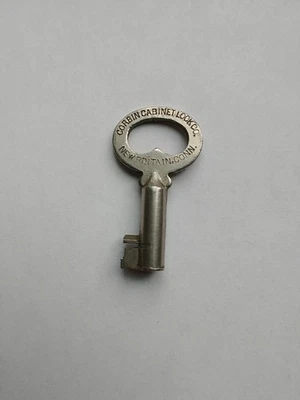 Antique Cabinet / Steamer Trunk Key Corbin  # t1 - Image 1 of 3