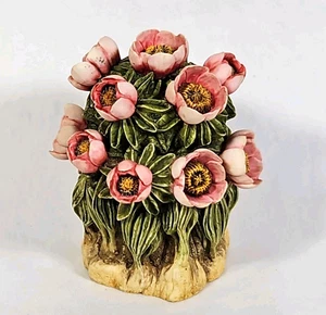 Peony Flower Palace Lord Byrons Garden Harmony Kingdom Figurine Box Vtg Retired - Picture 1 of 9