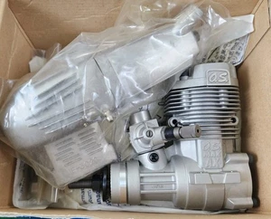 O.S. MAX 55AX 2-Stroke Nitro Engine 15610 With Muffler NEW-IN-BOX!! - Picture 1 of 19