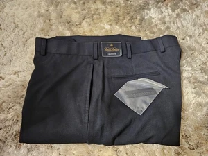 Brooks Brothers Madison Anzughose aus Wolle für Herren 38 × 32 marineblau vorne flach klassische Passform - Bild 1 von 11