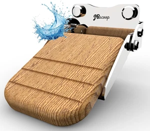 Reposapiés de ducha montado en la pared, estribo plegable versátil, acero inoxidable 304 y - Imagen 1 de 11