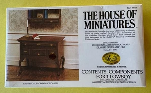 The House Of Miniatures New Chippendale Lowboy Kit Circa 1725 #40024 X-Acto - Picture 1 of 5