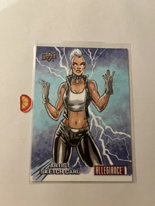 2019-20 Upper Deck Marvel Annual Sectet Wars Storm 1/1 Sketch George Vega - Picture 1 of 2