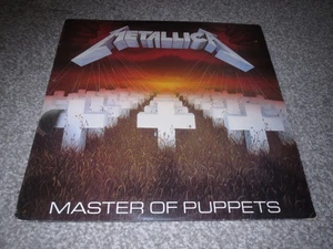 METALLICA -MASTER OF PUPPETS- AWESOME FIRST PRESS LP VINYL NO BAR-CODE MEGADETH - Picture 1 of 4