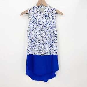 Maeve Anthropologie Blouse 2 Women Sleeveless 100% Silk Office Career Resortwear - Picture 1 of 7