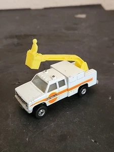 Vintage Hot Wheels Workhorses Phone Truck White W/ Boom & Figure Loose White - Picture 1 of 6