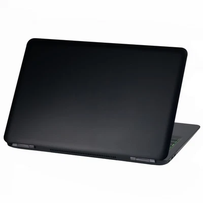 FINEST-FOLIA Laptop Folie Aufkleber Sticker 13-17"Zoll Skin Vinyl Notebook LP26 Matt Schwarz