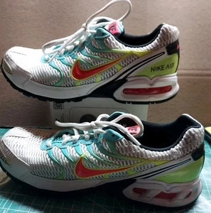 Nike Air Max Torch4 White Blk Turquoise Lime Crimson CW5607-100 women’s Sz 9 - Picture 1 of 10