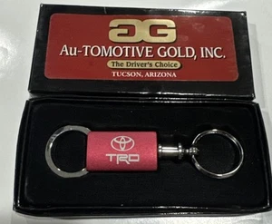 TOYOTA TRD Valet Keychain Ring Metal Red NEW IN BOX - Picture 1 of 2