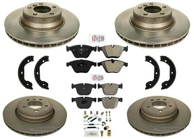 Rotores de freno de disco y pastillas de freno de rendimiento de carbono para BMW 745i 2002-2005 Foto 1 de 4