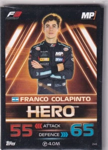 Topps F1 Turbo Attax 2023 Formule 1 N° 246 Franco Colapinto Héros - Picture 1 of 1
