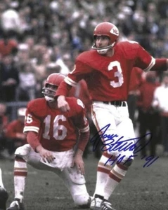 Autographed JAN STENERUD  "HOF 91" Kansas City Chiefs 8x10 Photo w/COA - Picture 1 of 1