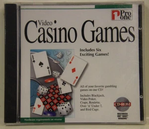 Casino Games CD-Rom software - Includes Six Exciting Games - Multimedia IBM NEW - Picture 1 of 2