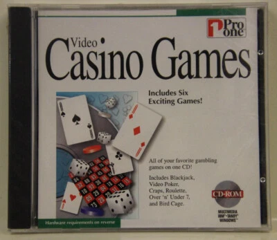 Casino Games CD-Rom software - Includes Six Exciting Games - Multimedia IBM NEW - Image 1 of 2