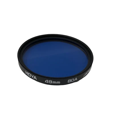 Hoya 49mm 80a Blue Glass Filter Made in Japan - Image 1 of 4