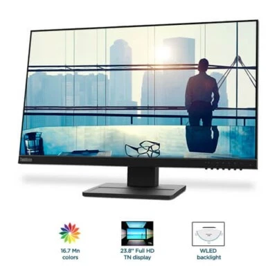 Lenovo ThinkVision E24-28 23.8" Full HD LED Monitor - Image 1 of 4