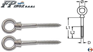 Gewindestangenringe HOLZ (2er Set) Edelstahl 304 - A2 Länge 80 mm - 8 mm - Bild 1 von 1