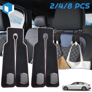 Car Seat Back Storage Hooks Leather Headrest Organizer Hanger fr Bag Purse Cloth - Picture 1 of 12