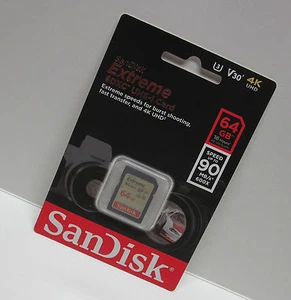 Sandisk 64G extreme C3 4K Ultra HD SD card for Panasonic AG-DVX200 DVX200 X1000 - Picture 1 of 1