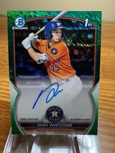 2023 Bowman 1° rifrattore erba verde cromato Auto Shay Whitcomb #78/99 CPA-SW RY - Foto 1 di 2