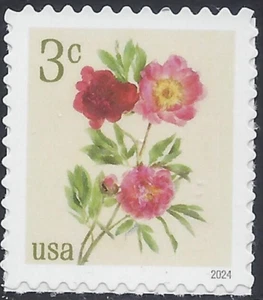 US 2024 Stamps 3 cent Peonies Scott #5899 single - Picture 1 of 1