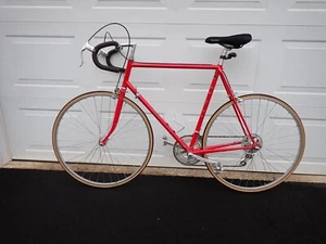 Raleigh Mens Super Course Bicycle Road Bike 12 Speed Red - Picture 1 of 12