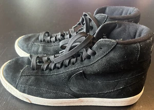 Nike Blazer Mid Sz 6.5Y / W 8 - Black/Black/Summit White 895850 - 003 - Picture 1 of 7