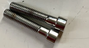 3/8 - 16 X 1 7/8” CHROME ALLEN BOLTS NO KNURLS SMOOTH ( TWO ) - Picture 1 of 1