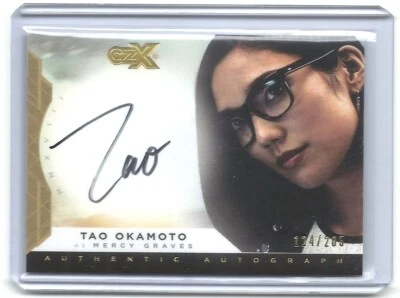 2019 Cryptozoic DC CZX Heroes Villains Tao Okamoto autograph auto card #124/205 - Image 1 of 2