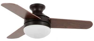 Small Ceiling fan Light Girona Bronze Flush mount Fan with Remote Ø 91 cm 36" - Image 1 of 2