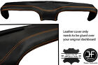 ORANGE STITCHING TOP DASH DASHBOARD LEATHER COVER FITS FORD MUSTANG 1969-1970