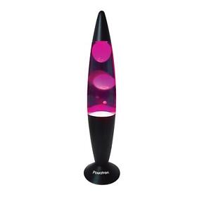 16" LAVA LAMP CLEAR WATER FLUORESCENT PINK WAX LIQUID RELAXATION LIGHT GIFT
