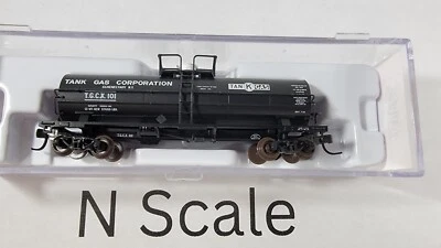 Atlas N Scale Tank Gas Corporation Schenectady, NY 11000 Gal Tank Car TGCX #101 - Image 1 of 3