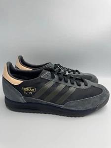 Men's adidas SL72 RS Black Shadow Olive Indigo - IG4646 Shoes - Picture 1 of 10