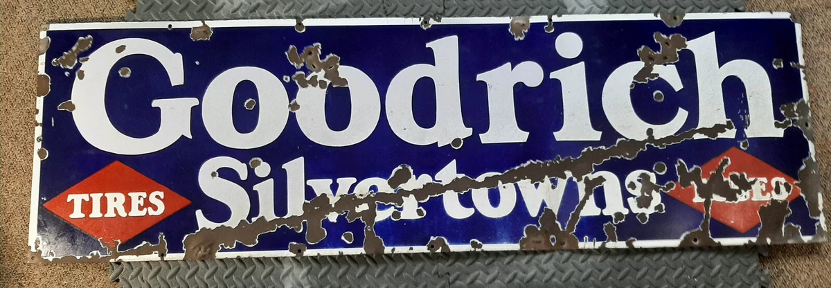 B.F. Goodrich 看板 B.F. Goodrich Tires & Batteries Sign | Garage Art™