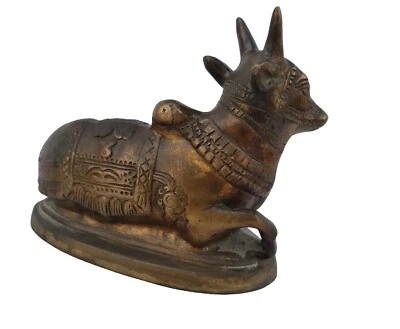 Cow Vintage Collectible Home & Office Decorative, Gift Idol, Cow Metal Statue - Image 1 of 4