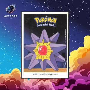 Carte Pokemon Staross / Starmie 121 Sticker Dunkin Boomer - Picture 1 of 2