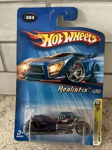 2005 Hot Wheels Kmart #4 First Editions Realistix AIRY 8 Bike Purple Variation - Bild 1 von 4