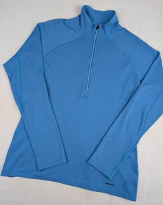Patagonia Capilene 3 1/4 Zip Neck Pullover Womens Medium Blue - Picture 1 of 9