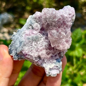 134G Rare transparent purple cubic fluorite mineral crystal sample/China - Picture 1 of 12