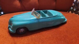 Vintage 1940s Marx Dick Tracy Police Dept. Convertible Friction Toy Car! Rare!