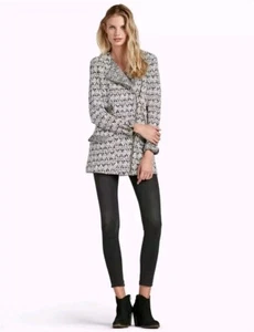 Lucky Brand Jacket Womens Small Multicolor Asymmetrical Moto Style Tribal Print - Picture 1 of 15