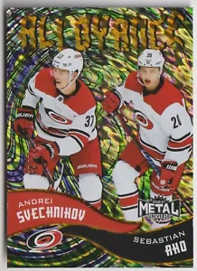 2020-21 Metal Universe Alloyance Gold Sebastian Aho/Andrei Svechnikov 22/25 - Bild 1 von 2