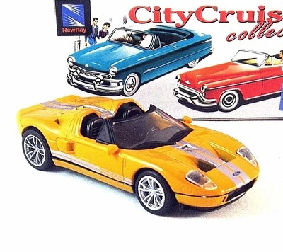 FORD GTX1 ARANCIONE NEWRAY 1/43 MODELLINO AUTO PRESSOFUSO, MODELLO AUTO DA CO... - Immagine 1 di 4