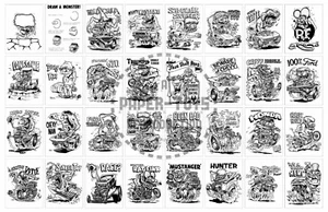 1965 - ED "BIG DADDY" ROTH MONSTER COLORING BOOK COMPOSITE POSTER - 11" X 17" - Picture 1 of 1