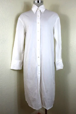 Vestido Polo Vintage BOTTEGA VENETA Blanco Algodón Manga Larga Pequeño 2 4 6 Foto 1 de 4