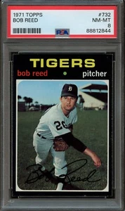 BB - 1971 - Topps - #732 - Bob Reed - PSA 8 - NM-MT - Bild 1 von 2